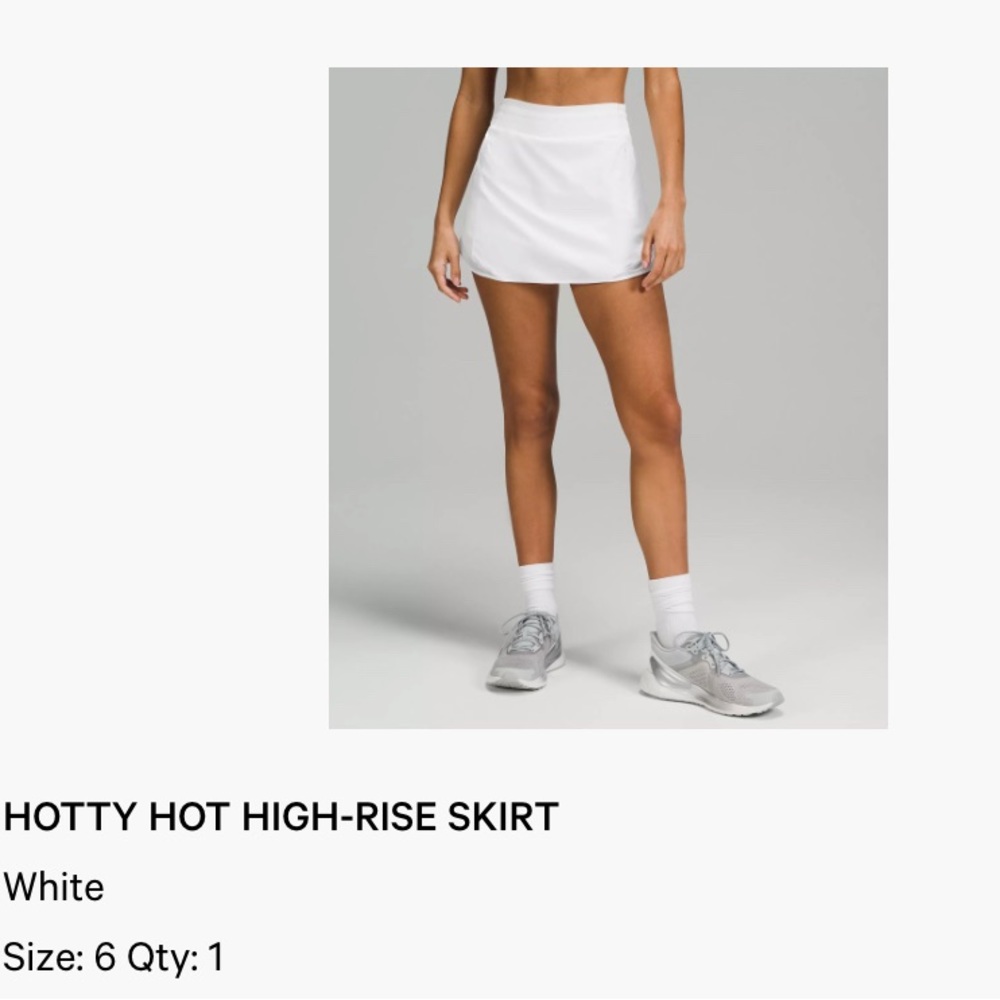 Lululemon HOTTY HOT HIGH RISE SKIRT